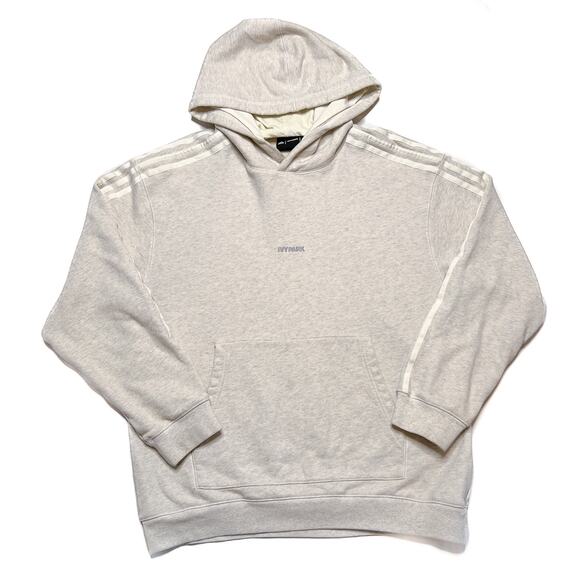 Adidas x Ivy Park Off White Hoodie Sweatshirt Reflective Oversized Beyonce - Picture 1 of 16